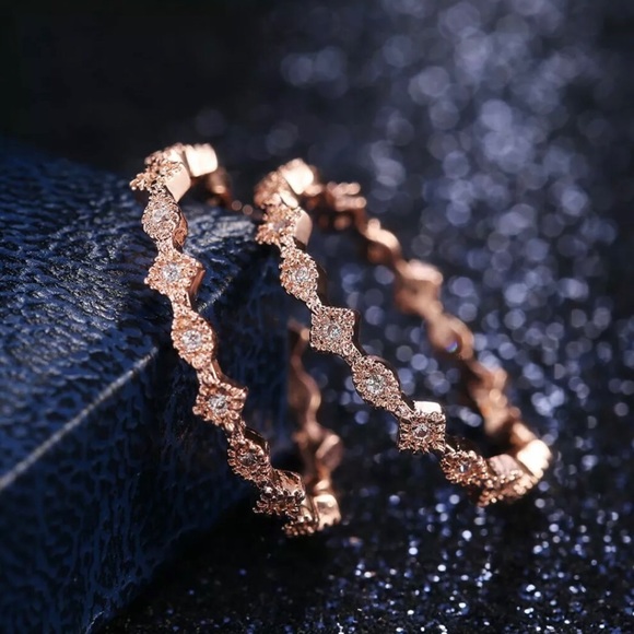 NWT White Sapphire Stackable Rings - Picture 5 of 6